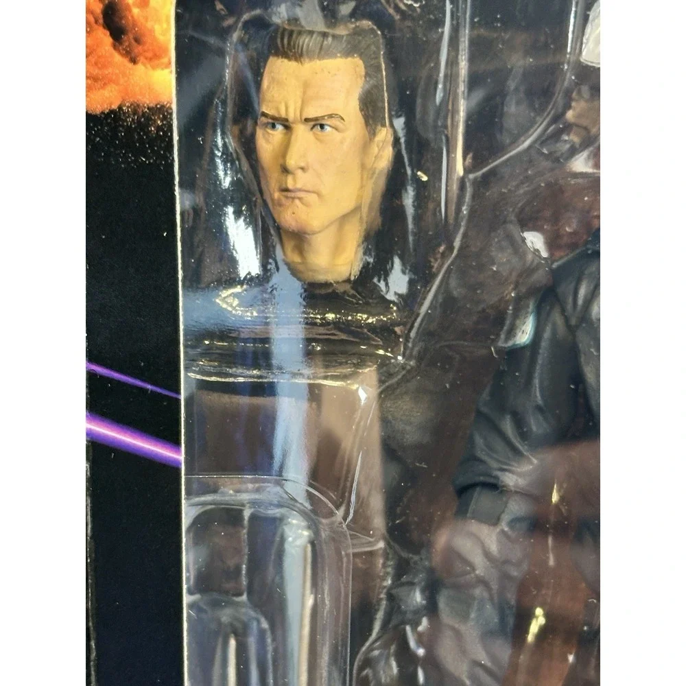 NECA Terminator 2 T-1000 Motorcycle Cop Action Figure Reel Toys Boxed